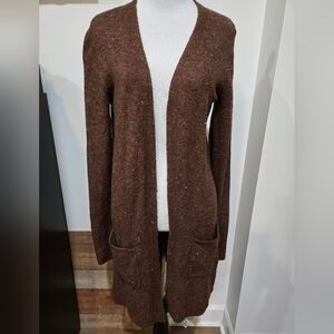 Old Navy Women's Chocolate Brown Speckled Cardigan